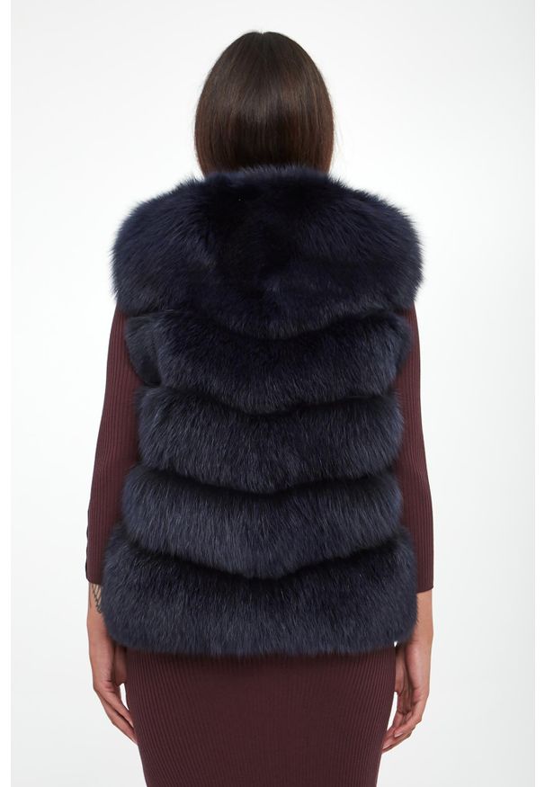 Suprema - Kamizelka damska futrzana z lisa SUPREMA. Materiał: futro