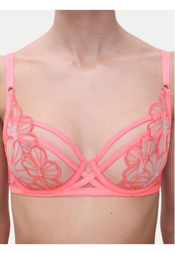 Chantelle Biustonosz z fiszbiną Lush C22OM0 Różowy. Kolor: różowy. Materiał: syntetyk
