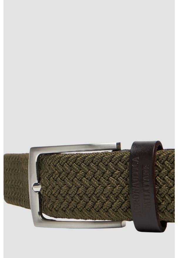 Aeronautica Militare - AERONAUTICA MILITARE Zielony męski pasek, Rozmiar 95. Kolor: zielony. Materiał: materiał. Wzór: moro. Styl: militarny, sportowy, casual