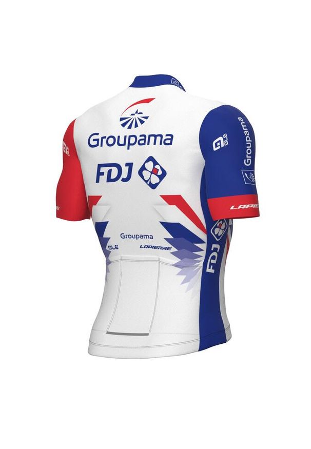 ALÉ CYCLING - Koszulka rowerowa męska Alé Cycling Prime Groupama FDJ. Kolor: biały, wielokolorowy, niebieski