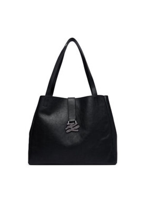 Karl Lagerfeld - KARL LAGERFELD Torebka B2W30258 Czarny. Kolor: czarny. Materiał: skórzane