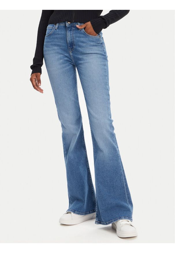 Lee Jeansy Breese L32YROEU Niebieski Flare Fit. Kolor: niebieski