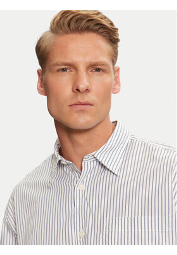 Jack & Jones Koszula Bill 12227661 Biały Loose Fit. Kolor: biały. Materiał: syntetyk, bawełna