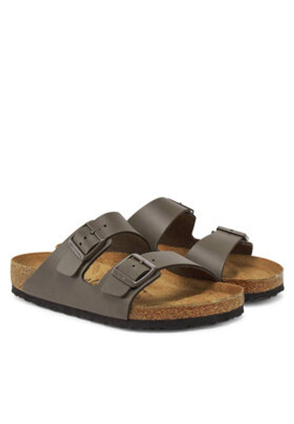 Birkenstock Klapki Arizona 1029153 Brązowy. Kolor: brązowy. Materiał: skóra