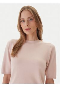 Kontatto Sweter 3M0804C Różowy Regular Fit. Kolor: różowy. Materiał: syntetyk #4