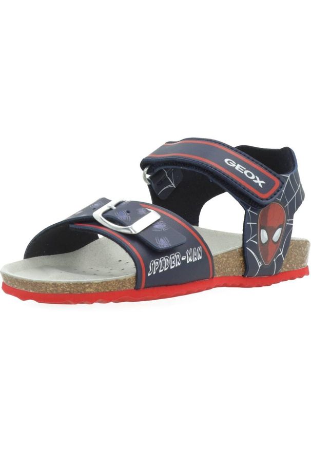 Geox - Sandały GEOX J GHITA BOY C Niebieski. Kolor: niebieski. Materiał: tkanina, syntetyk