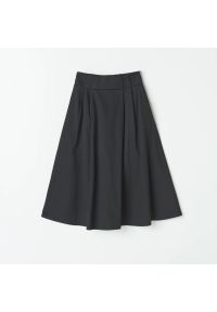 Mohito - Rozkloszowana spódnica z bawełny - Czarny. Kolor: czarny. Materiał: bawełna #1