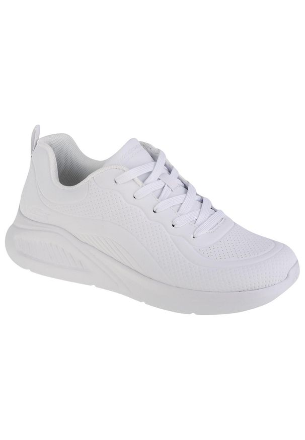 skechers - Buty do chodzenia damskie Skechers Bobs Buno How Sweet. Zapięcie: sznurówki. Kolor: biały. Materiał: tkanina, materiał, guma, syntetyk. Szerokość cholewki: normalna. Sport: turystyka piesza