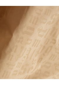 PALM ANGELS - Beżowa kurtka z monogramem Exodus. Kolor: beżowy. Materiał: materiał. Długość rękawa: długi rękaw. Długość: długie. Wzór: aplikacja, kolorowy #3