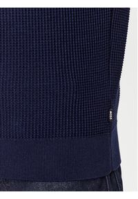 BOSS - Boss Sweter Opale 50495403 Granatowy Regular Fit. Kolor: niebieski. Materiał: bawełna #5