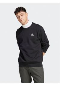 Adidas - adidas Bluza Essentials French Terry Embroidered Small Logo Sweatshirt IC9329 Czarny Regular Fit. Kolor: czarny. Materiał: bawełna