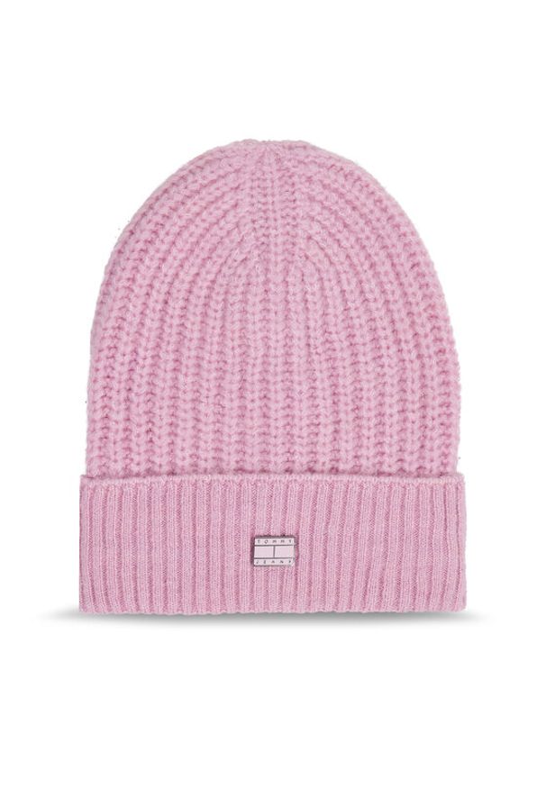 Tommy Jeans Czapka Tjw Cosy Knit Beanie AW0AW15462 Różowy. Kolor: różowy. Materiał: syntetyk