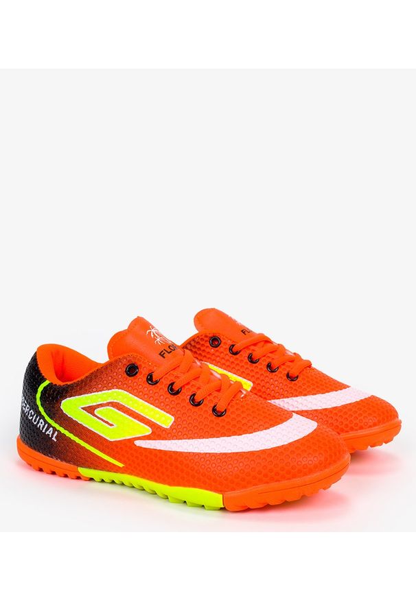Casu - Pomarańczowe buty sportowe orliki sznurowane casu 21m2/m 988. Kolor: pomarańczowy