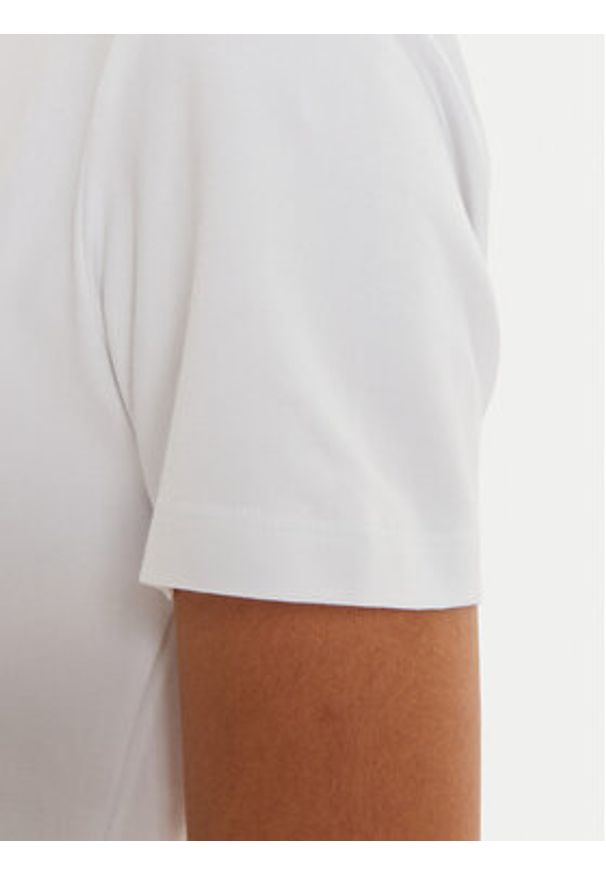 Fracomina T-Shirt FR24WT3004J401R9 Biały Regular Fit. Kolor: biały. Materiał: bawełna