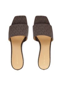 MICHAEL Michael Kors Klapki Elyse 40F5EYMP1B Brązowy. Kolor: brązowy. Materiał: skóra #2