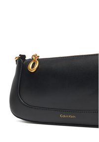 Calvin Klein Torebka Hardware Zip Crossbody LV04F1046G Czarny. Kolor: czarny. Materiał: skórzane #5