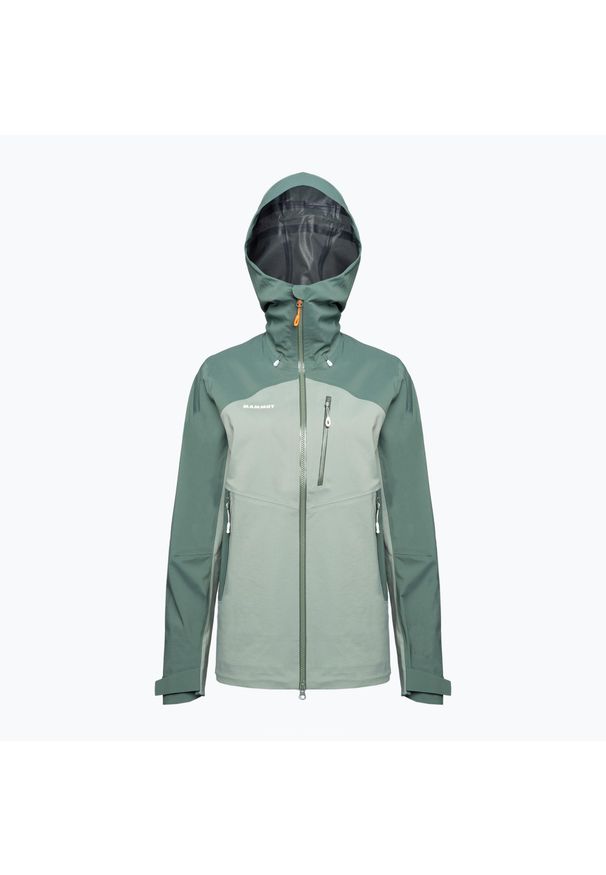 Kurtka przeciwdeszczowa damska Mammut Alto Guide HS Hooded. Kolor: zielony
