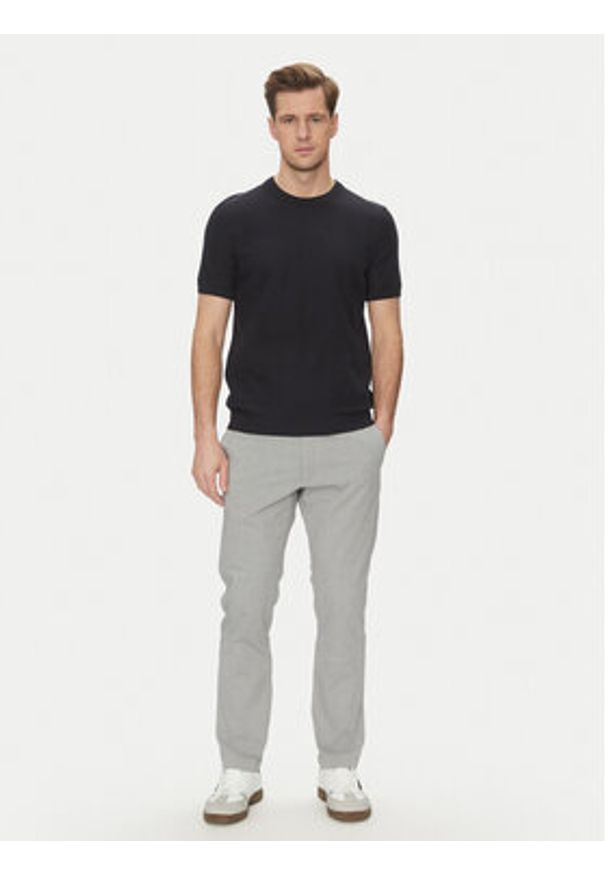 JOOP! Jeans Sweter 15 JJK-14Simoro 30045813 Granatowy Modern Fit. Kolor: niebieski. Materiał: bawełna