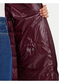 TOMMY HILFIGER - Tommy Hilfiger Płaszcz zimowy WW0WW47356 Bordowy Regular Fit. Kolor: czerwony. Materiał: syntetyk. Sezon: zima #3
