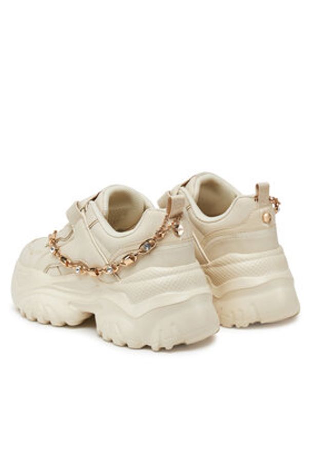 Buffalo Sneakersy Bliss Chain 1636295 Écru. Materiał: skóra
