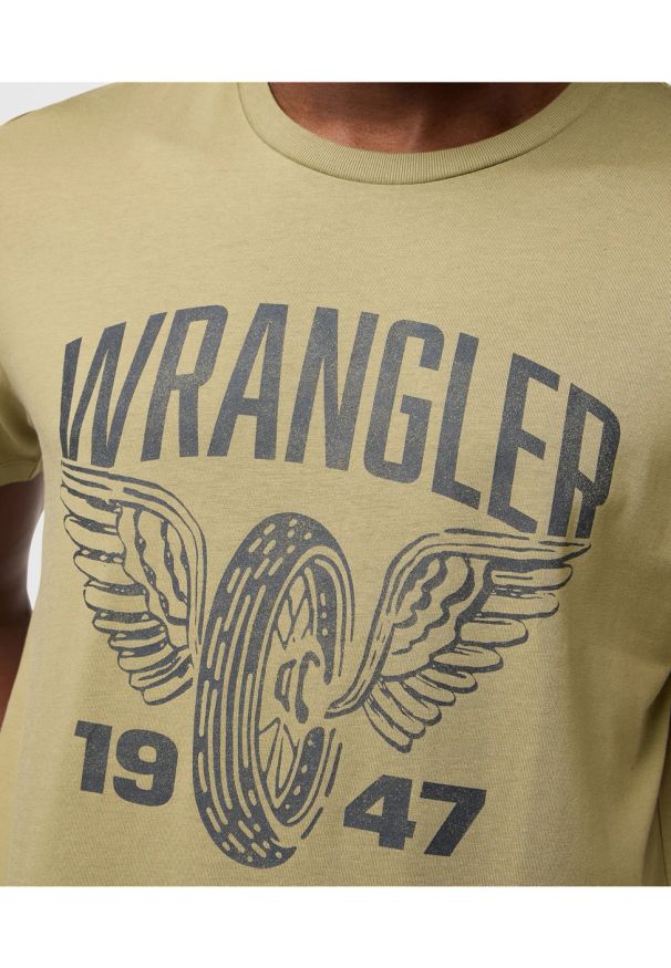 Wrangler - MESKA KOSZULKA WRANGLER AMERICANA TEE ALOE 112371474