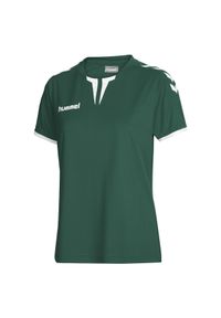Koszulka sportowa z krótkim rękawem damska Hummel Core Womens SS Jersey. Kolor: zielony. Materiał: jersey. Długość rękawa: krótki rękaw. Długość: krótkie #1