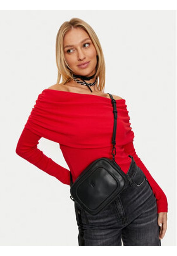 Steve Madden Torebka Billite SM13001518 Czarny. Kolor: czarny. Materiał: skórzane