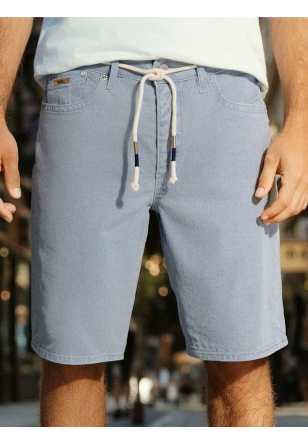 Sinsay - Szorty jeansowe - błękitny. Kolor: niebieski. Materiał: jeans