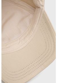 Guess czapka z daszkiem kolor beżowy wzorzysta. Kolor: beżowy #2