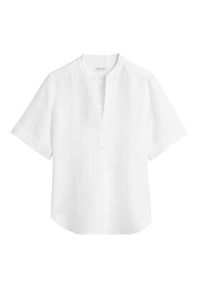 Marc O'Polo Koszula 516 1135 41069 Biały Regular Fit. Typ kołnierza: polo. Kolor: biały. Materiał: len