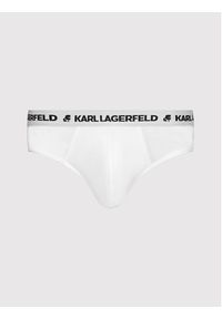 Karl Lagerfeld - KARL LAGERFELD Komplet 3 par slipów Logo 211M2103 Biały. Kolor: biały. Materiał: bawełna #5