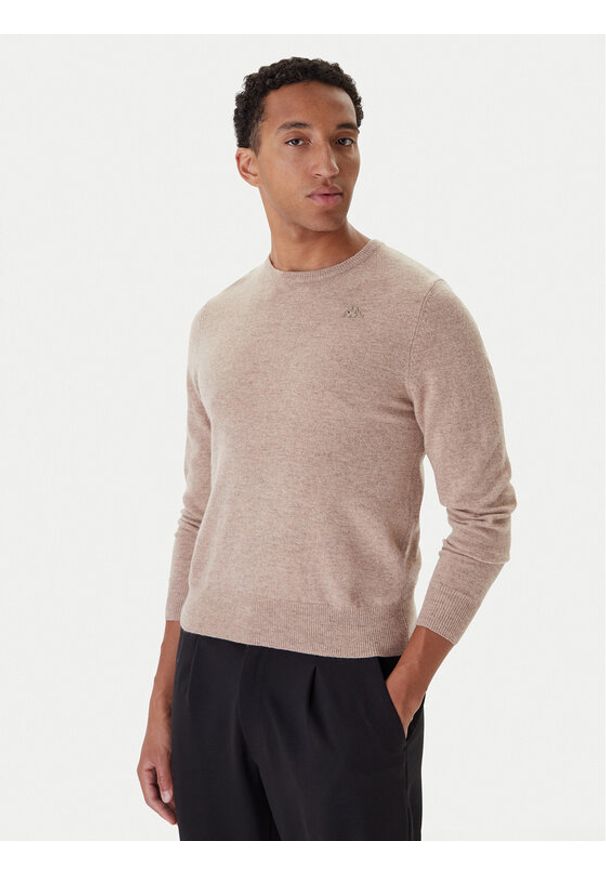 Robe di Kappa Sweter 670477X 188 Beżowy Regular Fit. Kolor: beżowy. Materiał: wełna