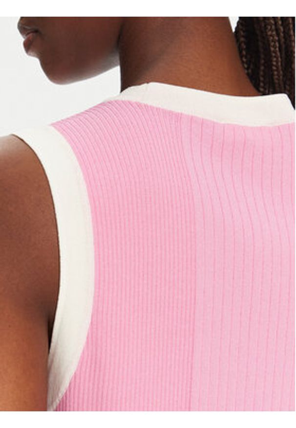 Liu Jo Sport Sweter TA5092 MS022 Różowy Regular Fit. Kolor: różowy. Materiał: syntetyk. Styl: sportowy