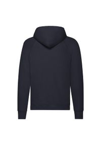 FRUIT OF THE LOOM - Lekka Męska Bluza Z Kapturem. Typ kołnierza: kaptur. Kolor: niebieski
