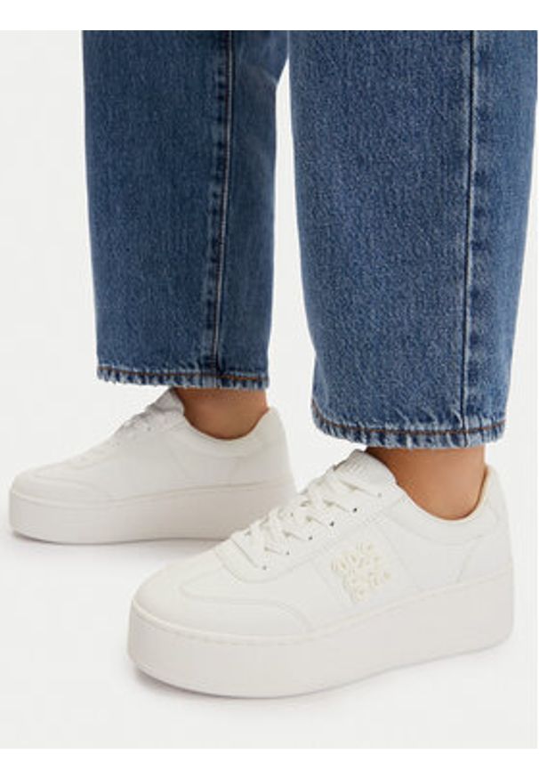 Nine West Sneakersy EO-SS26-3C602 Biały. Kolor: biały. Materiał: skóra