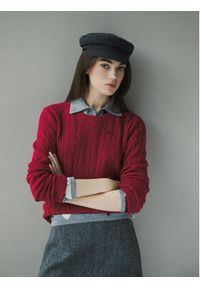 Robe di Kappa Sweter 65116CW Różowy Regular Fit. Kolor: różowy. Materiał: wełna #6