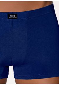 bonprix - Bawełniane bokserki, dopasowany fason (3 pary). Kolor: niebieski. Materiał: jersey, bawełna, materiał #2