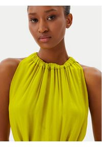 Haveone Sukienka letnia AFF-N004 Zielony Loose Fit. Kolor: zielony. Materiał: jedwab, wiskoza. Sezon: lato #5