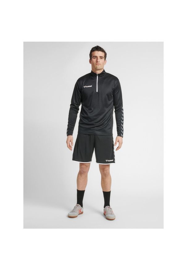 Bluza Hummel demi-zip hmlAUTHENTIC. Kolor: wielokolorowy, biały, czarny. Materiał: materiał. Sport: piłka nożna, fitness