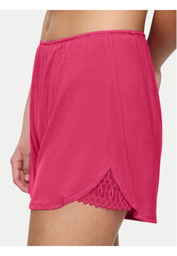 Triumph Szorty piżamowe Aura Spotlight 10221415 Różowy Relaxed Fit. Kolor: różowy