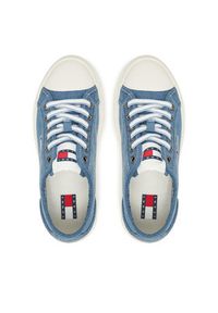 Tommy Jeans Sneakersy Tjw Foxing Flatform Lc EN0EN02736 Niebieski. Kolor: niebieski. Materiał: materiał #3