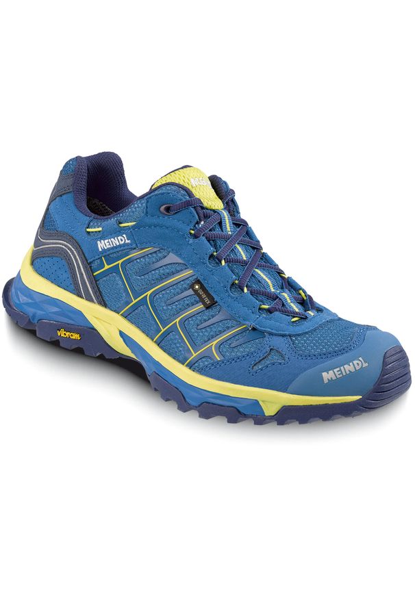 Buty trekkingowe męskie MEINDL Finale GTX, z membraną Gore-Tex. Kolor: niebieski. Technologia: Gore-Tex. Sport: turystyka piesza