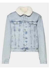 Tommy Jeans Kurtka jeansowa DW0DW16991 Niebieski Regular Fit. Kolor: niebieski. Materiał: bawełna #7