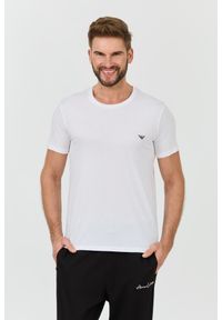 Emporio Armani - EMPORIO ARMANI Biały t-shirt basique. Kolor: biały #1