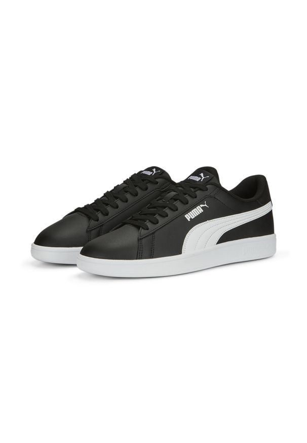 Puma - Buty do chodzenia męskie PUMA Smash 3.0 L. Kolor: biały, czarny, wielokolorowy. Materiał: skóra, materiał. Sport: turystyka piesza