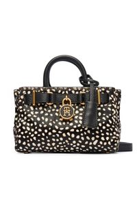 TOMMY HILFIGER - Tommy Hilfiger Torebka American Icon Micro Tote Deer Le AW0AW18168 Czarny. Kolor: czarny. Materiał: skórzane #1