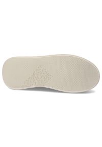CheBello - Beżowe Sneakersy Chebello Modne Obuwie Z Ozdobnym Kwiatem. Okazja: na co dzień. Kolor: beżowy. Materiał: jeans, skóra. Wzór: kwiaty #10