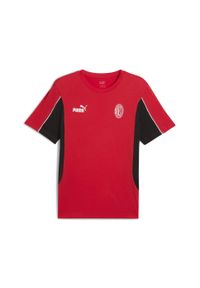 Puma - Koszulka Milan AC Archive 2024/25. Kolor: czerwony, wielokolorowy, czarny. Materiał: guma. Wzór: nadruk