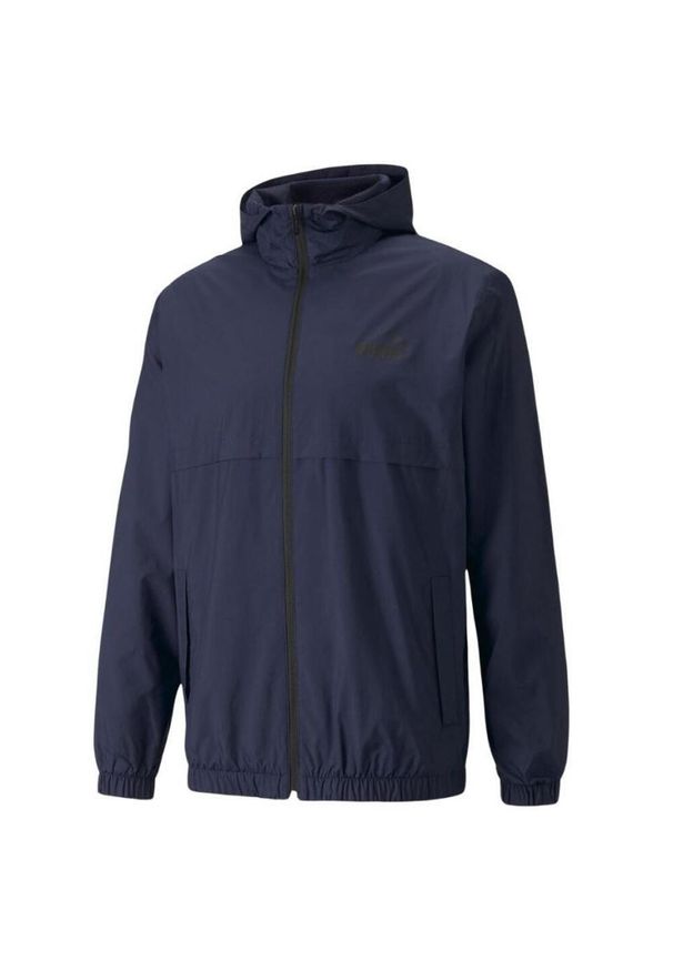 Puma - Męska Wiatrówka Essential Solid. Kolor: niebieski