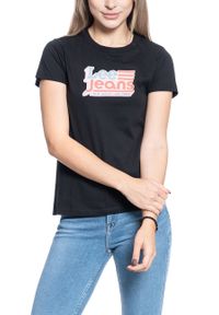 Lee - DAMSKI T-SHIRT LEE CREW NECK TEE BLACK L41LYG01 112109066